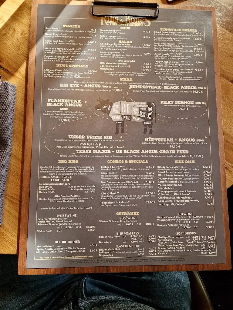 Menu_Ribs & Bones - American Steakhouse_Kühlungsborn_immagine_4