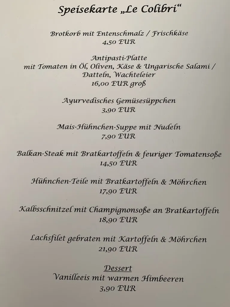 Menu_KRÄUTERBOX - Le Colibri Tee- & Gaststube_Crivitz_image_1