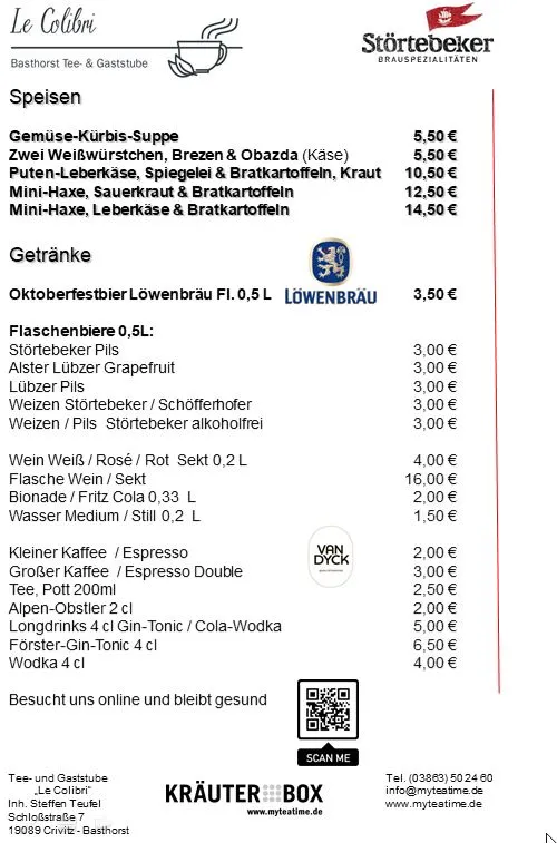 Menu_KRÄUTERBOX - Le Colibri Tee- & Gaststube_Crivitz_image_4