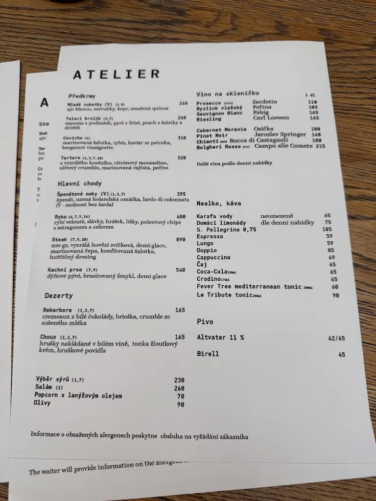 Menu_Atelier Bar & Bistro_Czechia_image_3