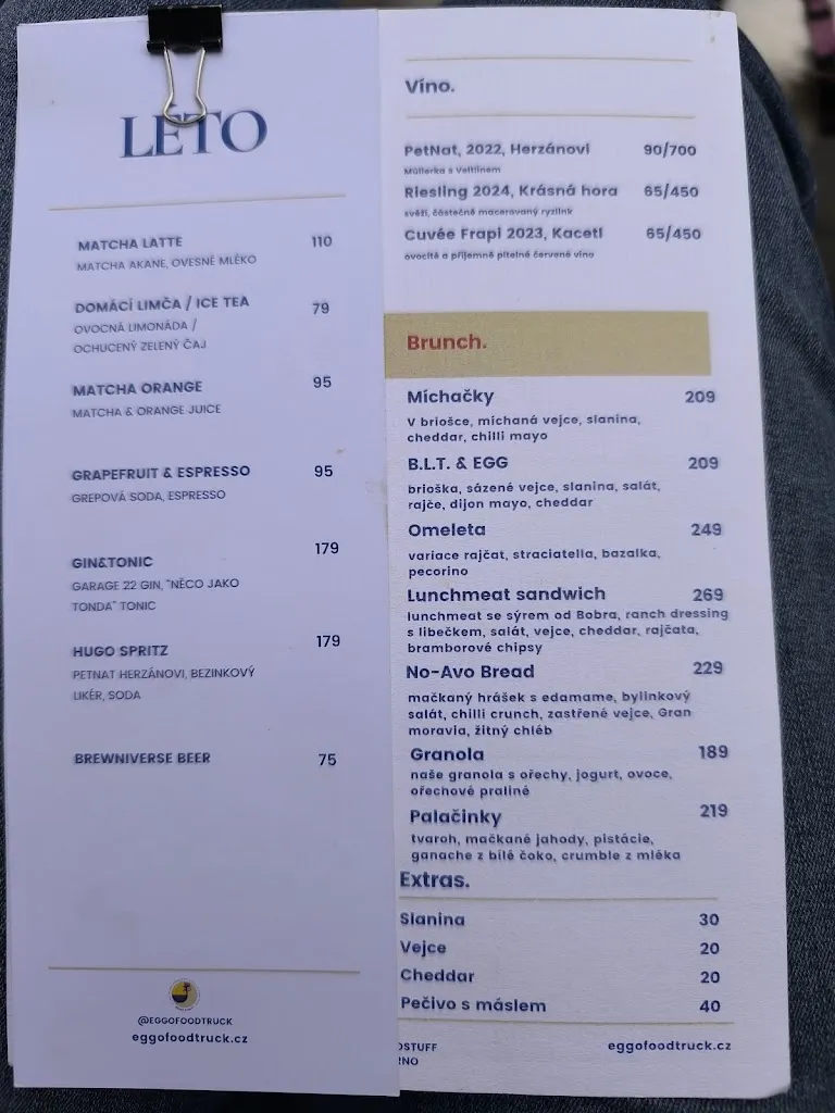 Menu_Eggo Truck Brno_Czechia_image_2