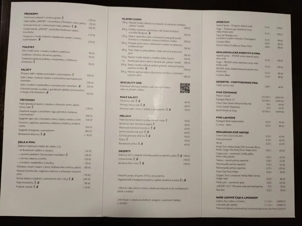 Menu_Restaurace Jakoby_Czechia_image_1