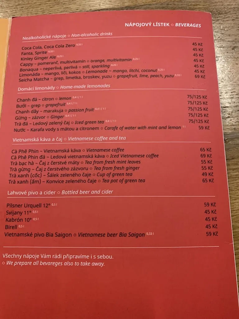 Menu_Gỗ Brno - Vietnamese Street Food_Czechia_image_1
