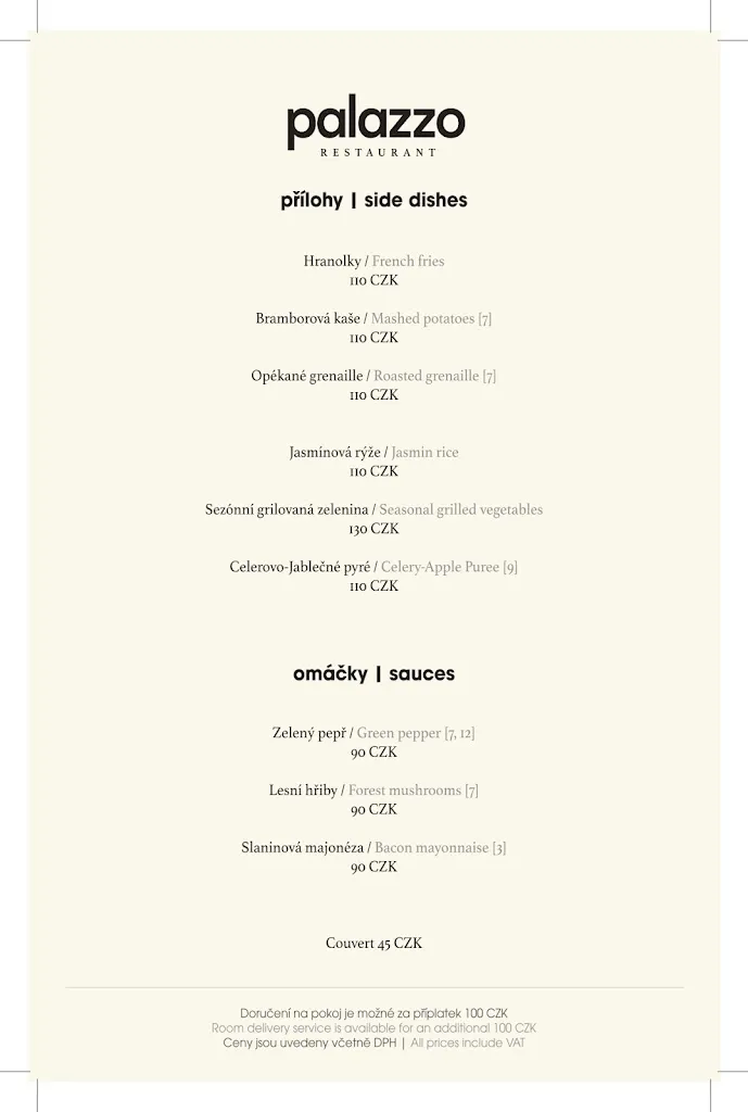 Menu_Palazzo Restaurant_Czechia_image_2