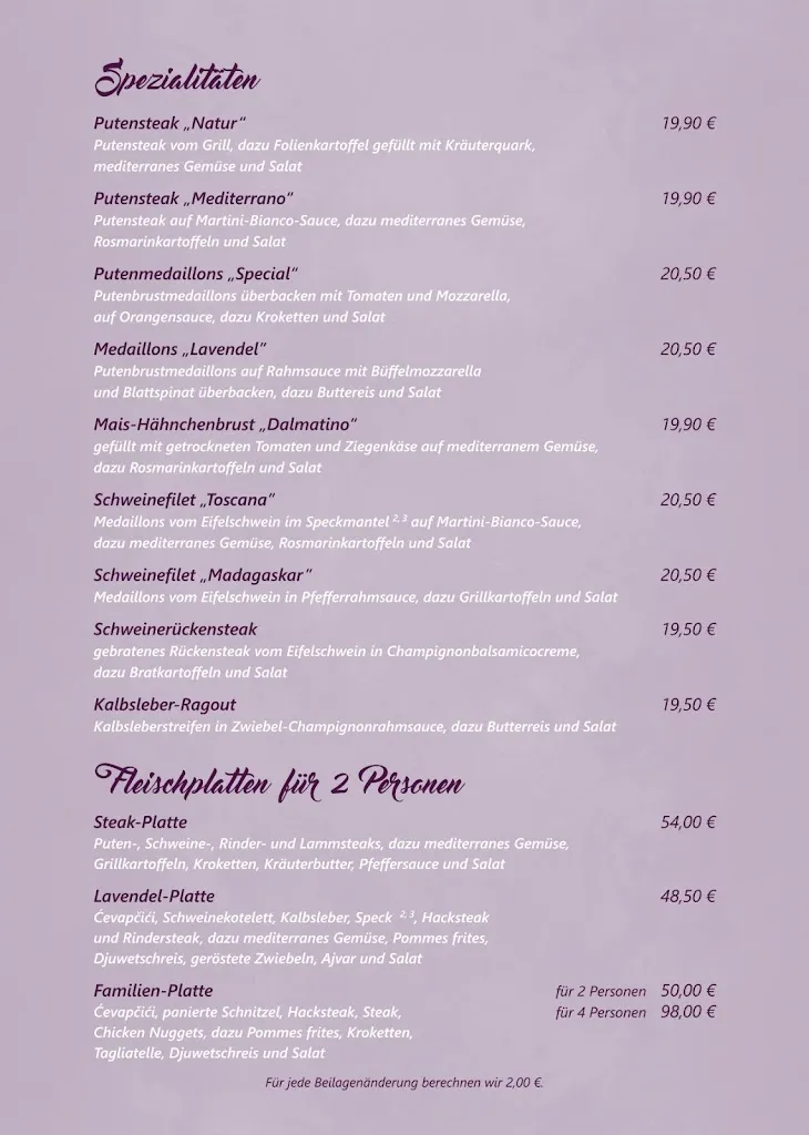 Menu_Restaurant Lavendel_Brühl_immagine_1