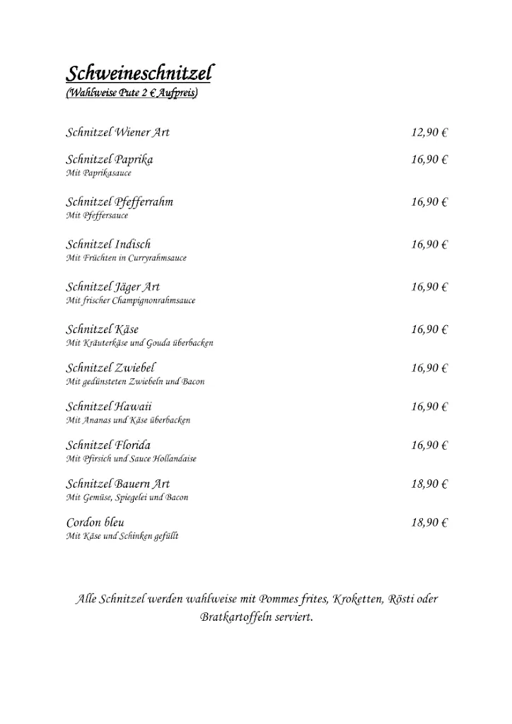 Menu_Gaststätte und Restaurant Haus Kreisch Brühl_Brühl_image_1