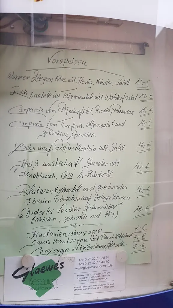 Menu_Glaewe‘s Restaurant_Brühl_immagine_3