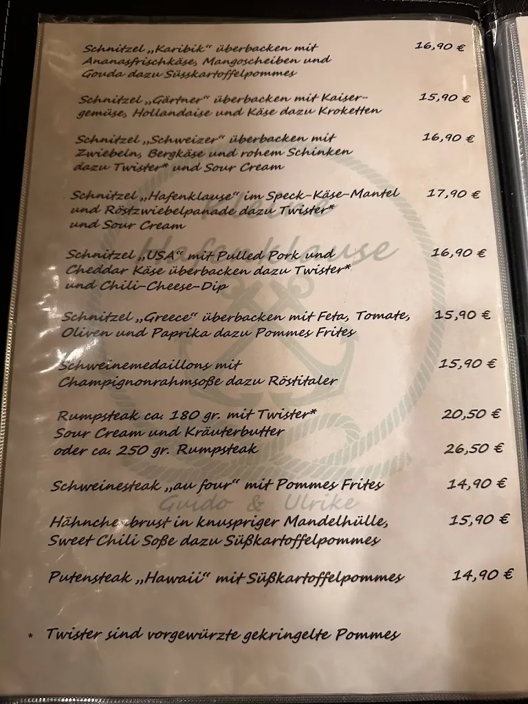 Menu_Kleine Hafenklause_Demmin_immagine_3