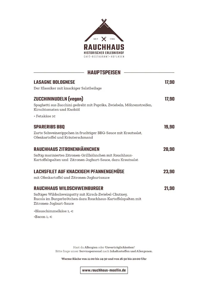 Menu_RAUCHHAUS MÖLLIN_Gadebusch_immagine_4