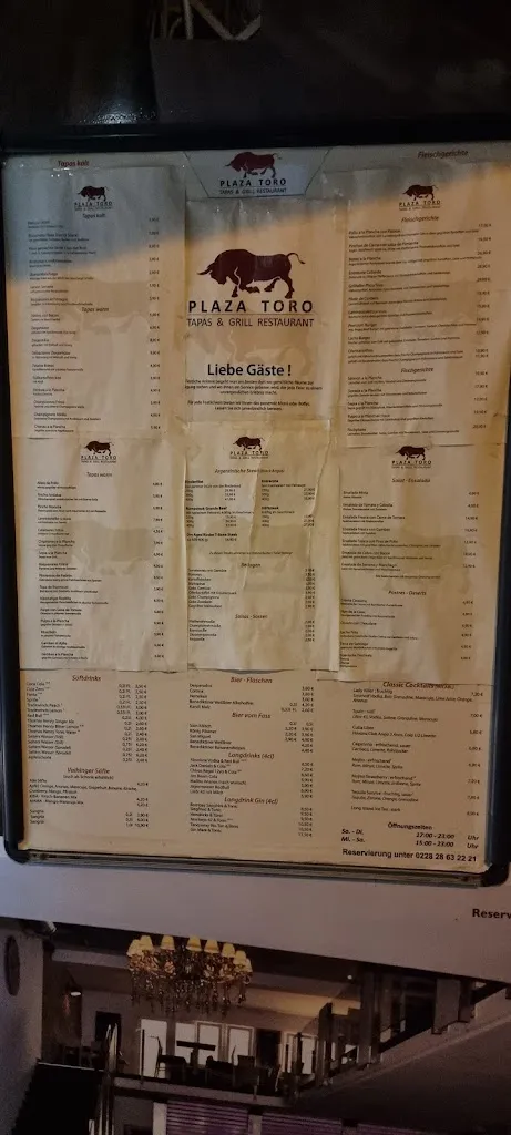 Menu_Plaza Toro | Tapas Bar Bonn | Spanisches Restaurant Bonn_Bonn_immagine_4