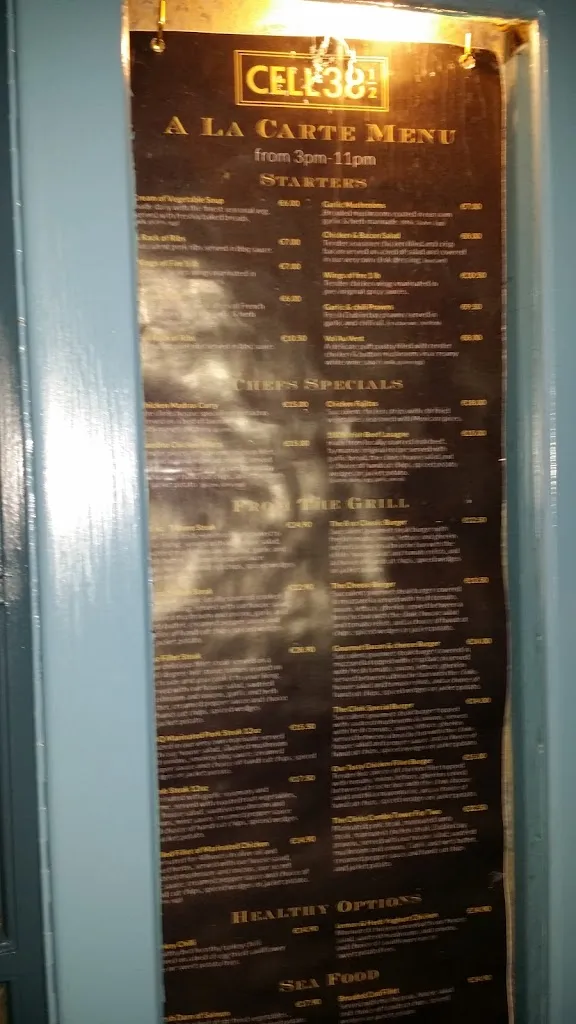 Menu_The Clink_Ireland_immagine_3