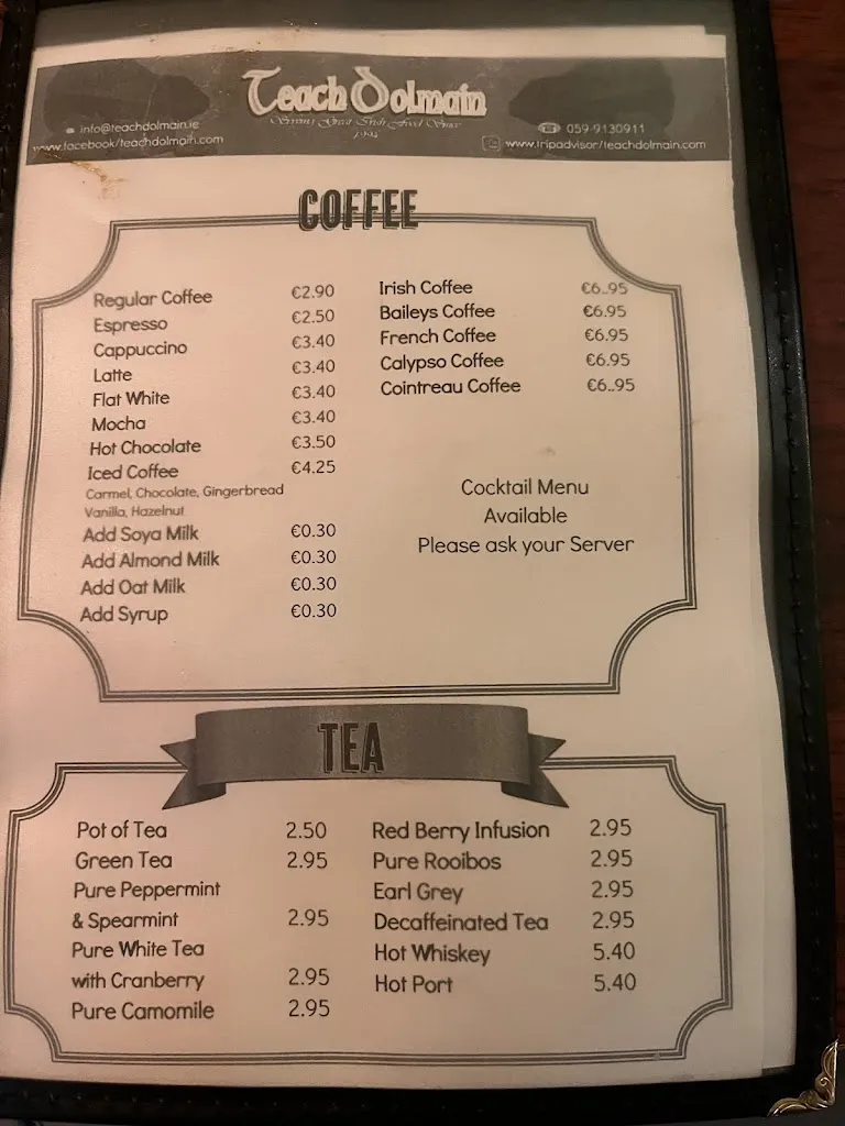 Menu_Teach Dolmain_Ireland_image_2