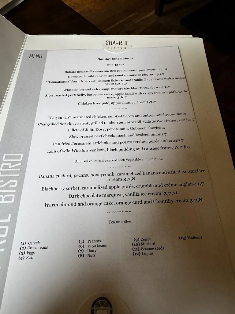 Menu_Sha-Roe Bistro_Ireland_immagine_2
