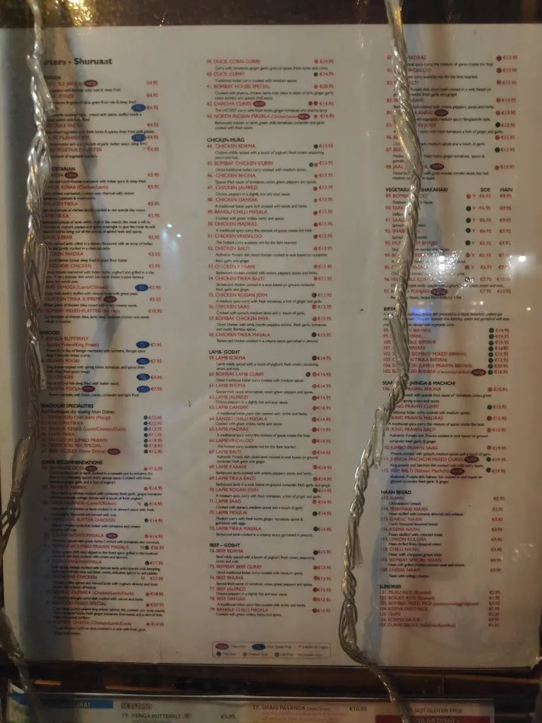 Menu_Bombay Diner_Ireland_image_1