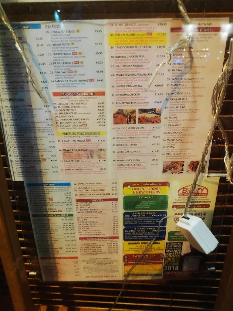Menu_Bombay Diner_Ireland_image_2
