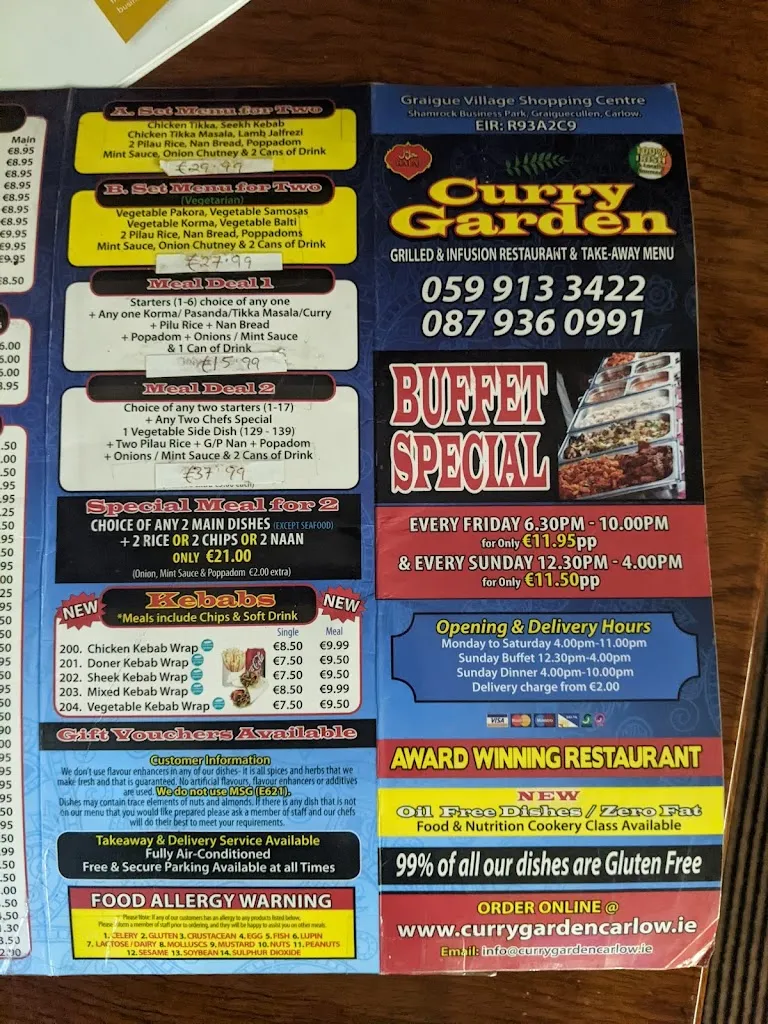 Menu_Curry Garden_Ireland_image_4