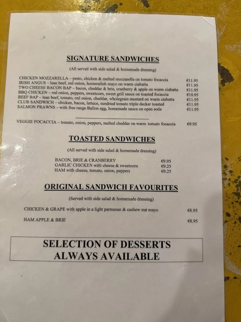 Menu_Cafe de mode_Ireland_image_3