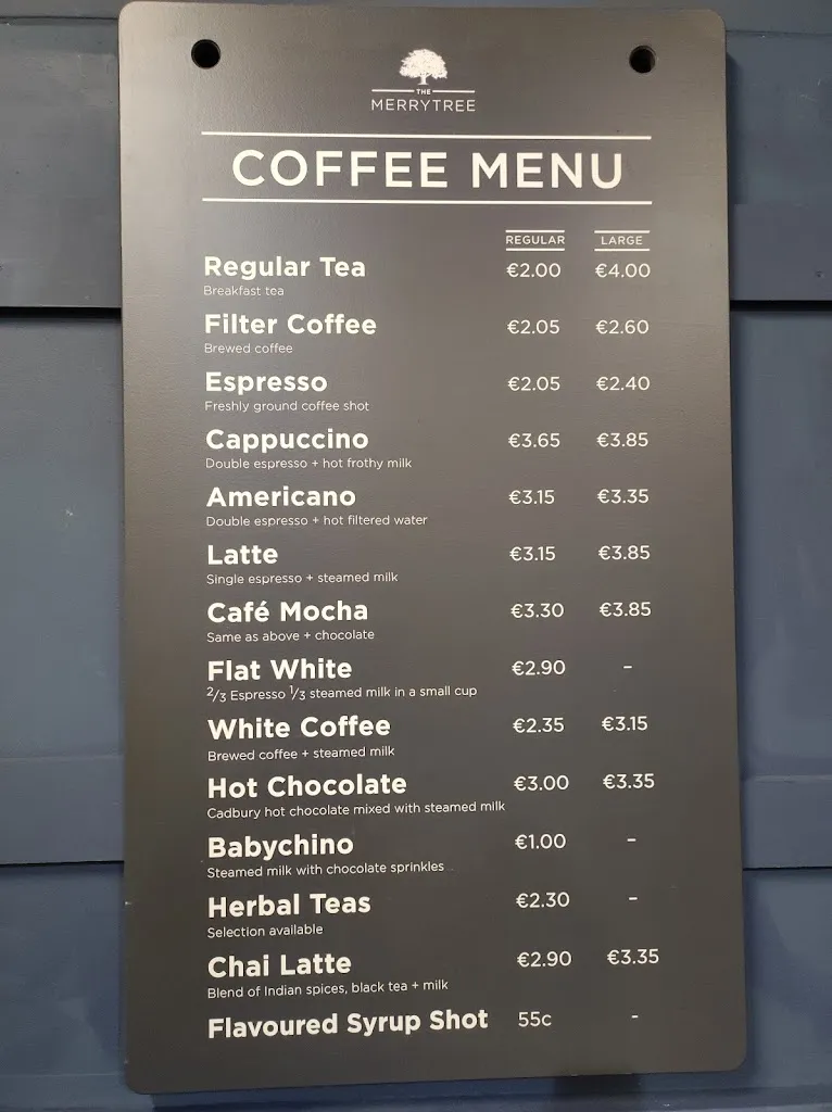 Menu_The Merry Tree - Rathwood_Ireland_image_1