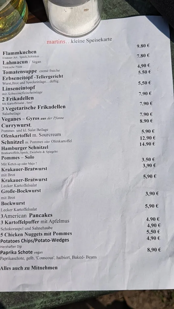 Menu_martins music café_Dömitz_immagine_2