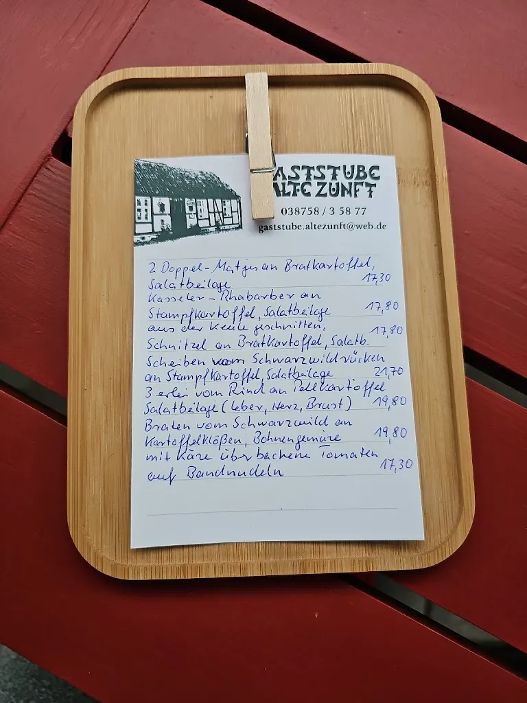 Menu_Gaststube Alte Zunft_Dömitz_image_1