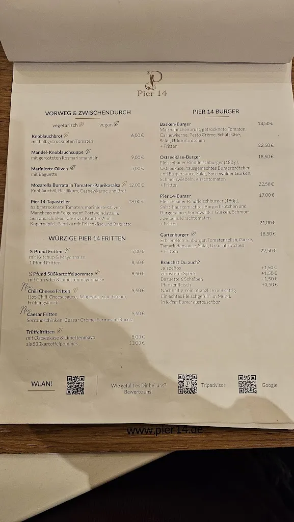 Menü_Pier 14 Restaurant_Zinnowitz_Bild_2