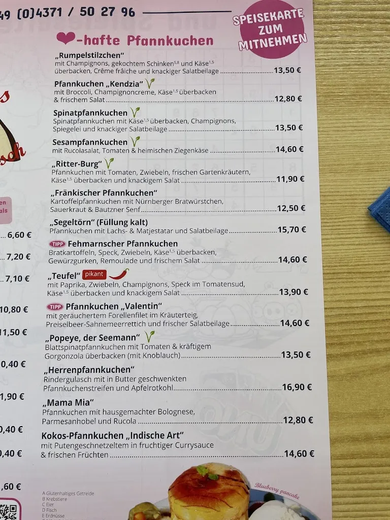 Menu_Pfannkuchenhaus Fehmarn_Fehmarn_immagine_3