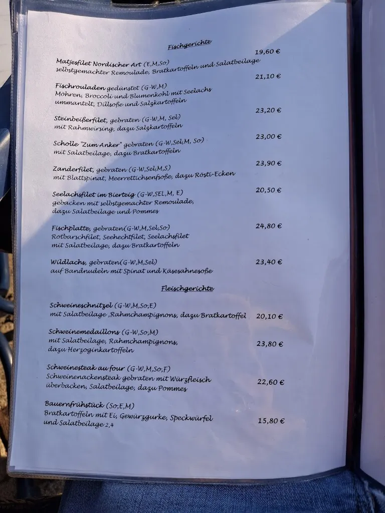 Menü_Fischgaststätte Zum Anker_Dranske_Bild_3