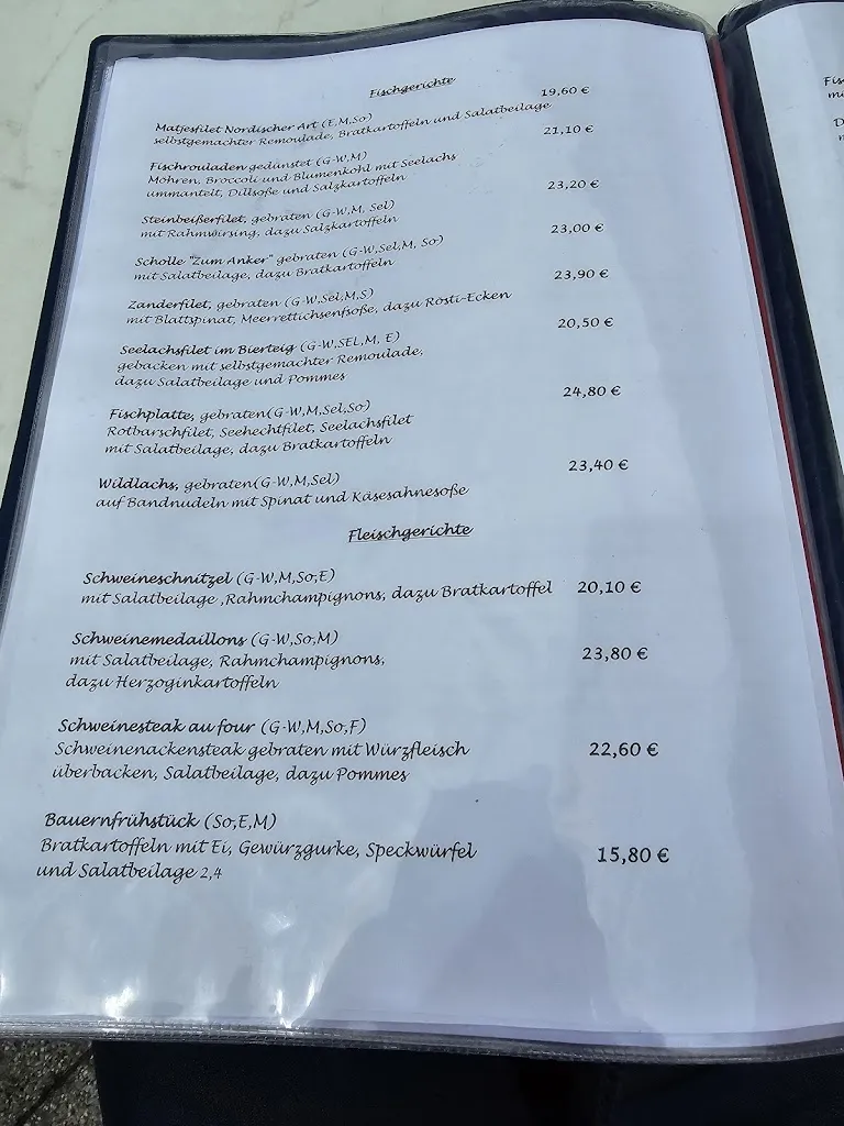 Menü_Fischgaststätte Zum Anker_Dranske_Bild_4