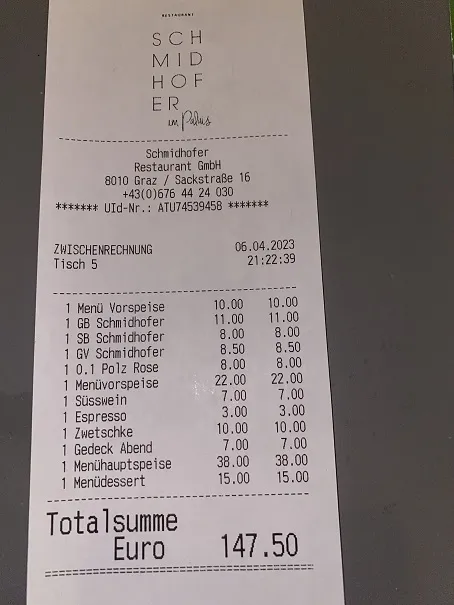 Menu_Schmidhofer Im Palais_Austria_immagine_1