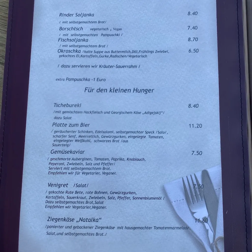 Menu_Ukrainisches Café-Restaurant 