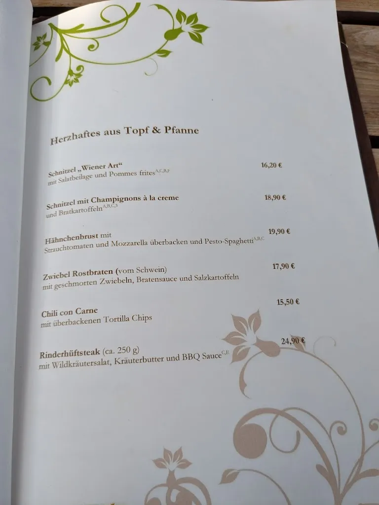 Menu_Restaurant Oase_Zierow_immagine_3
