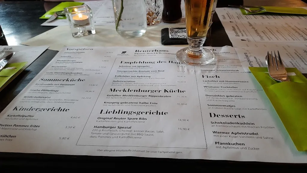 Menu_Phoenix Hotel Reuterhaus_Wismar_image_2