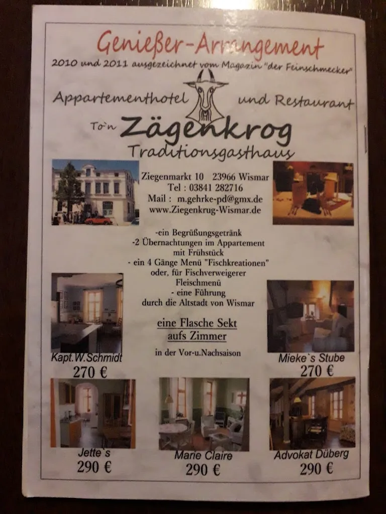 Menu_Gasthaus To'n Zägenkrog_Wismar_immagine_2
