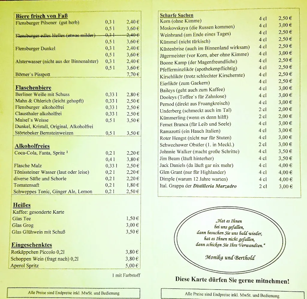 Menu_Restaurant, Kneipe und Café Nicolaiblick_Wismar_image_1