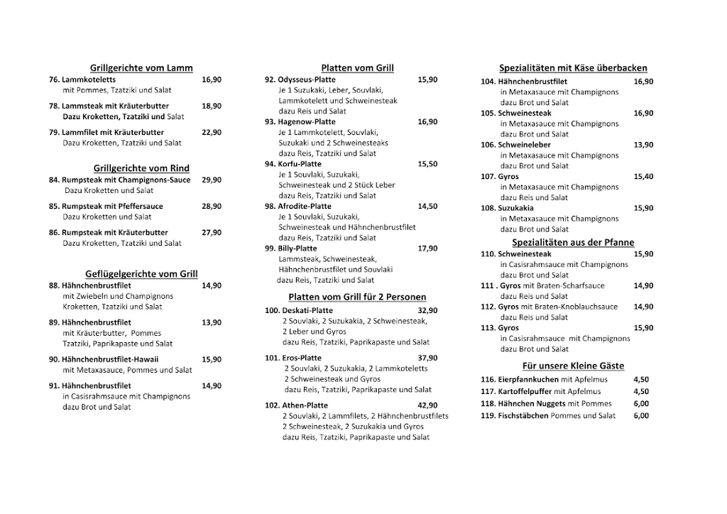 Menu_Restaurant Zorbas & Weißes Rössel_Hagenow_image_1