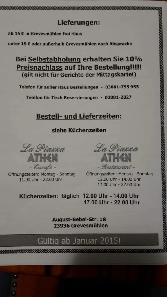 Menu_Restaurant Athen Grevesmühlen_Grevesmühlen_immagine_2