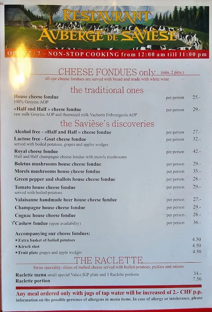 Menu_Auberge de Savièse_Genève_image_2