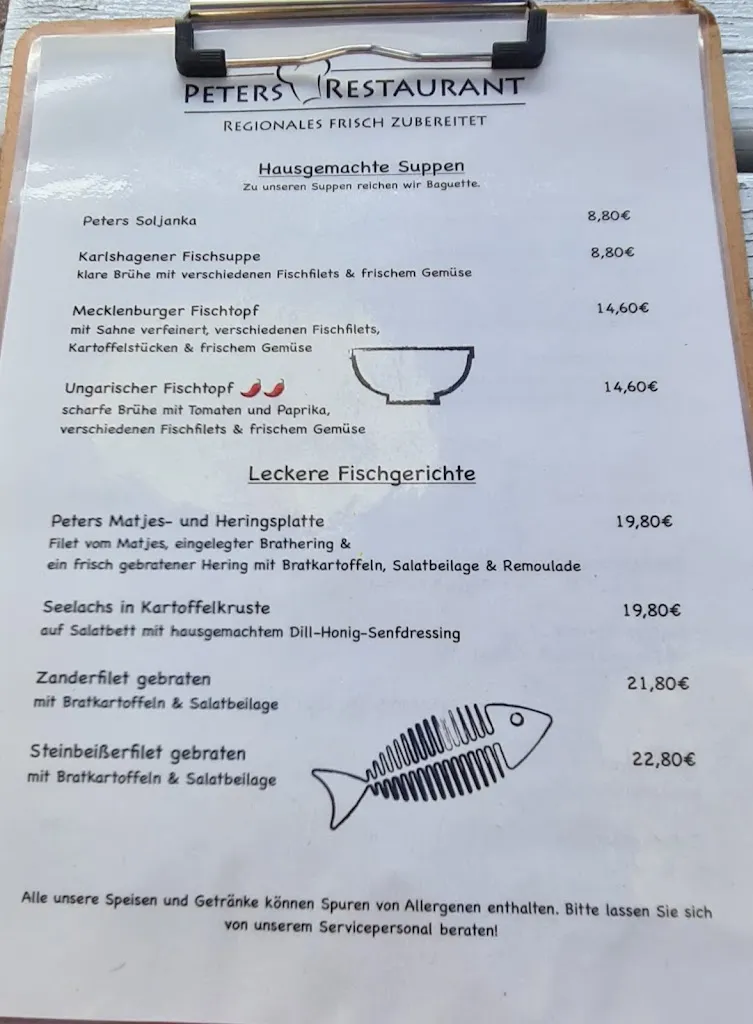 Menu_Peters Restaurant_Karlshagen_image_1