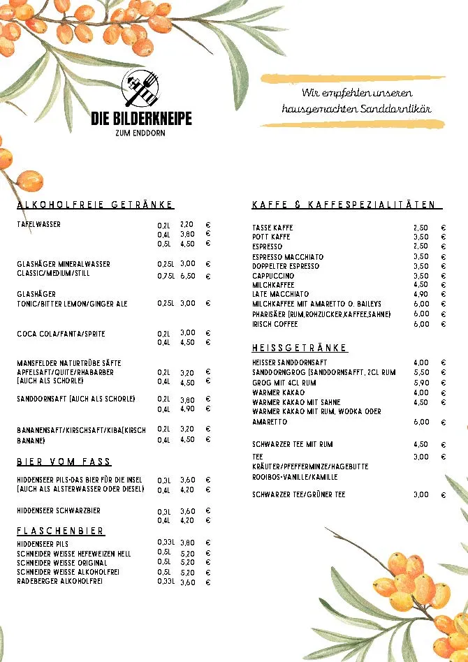 Menu_Die Bilderkneipe Grieben_Hiddensee_immagine_1