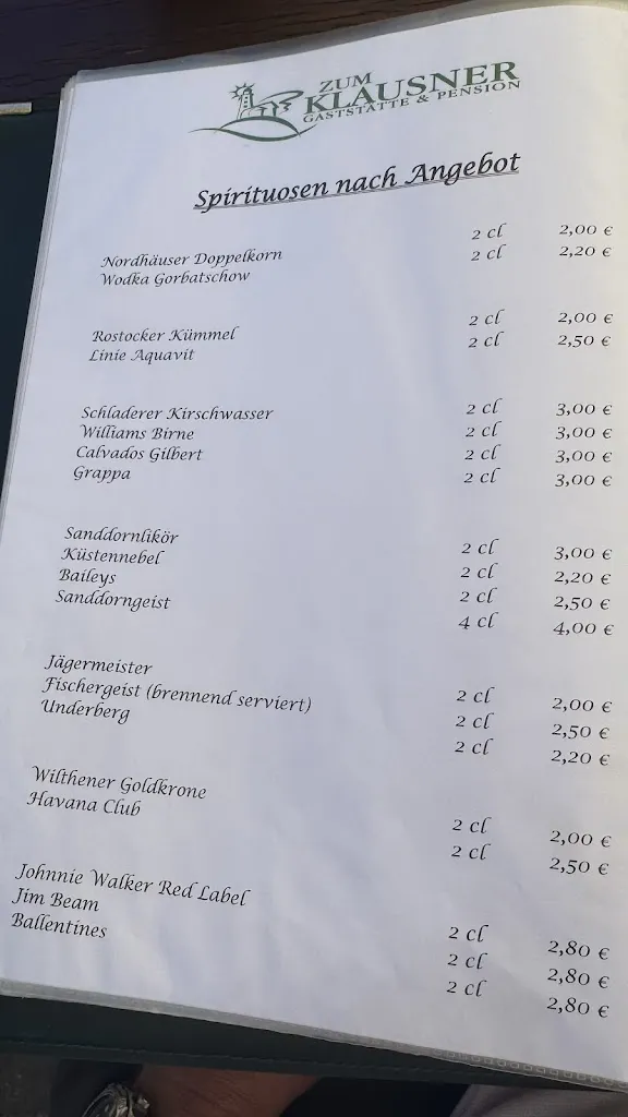 Menu_Zum Klausner Gaststätte & Pension_Hiddensee_image_4