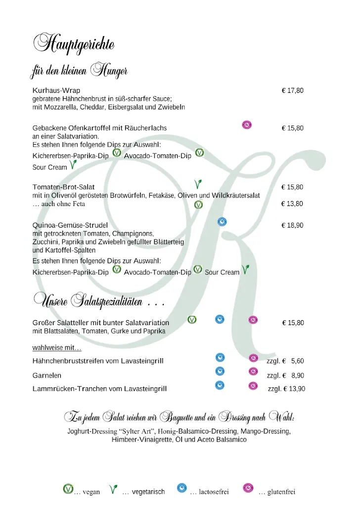 Menu_Restaurant Schröders im 