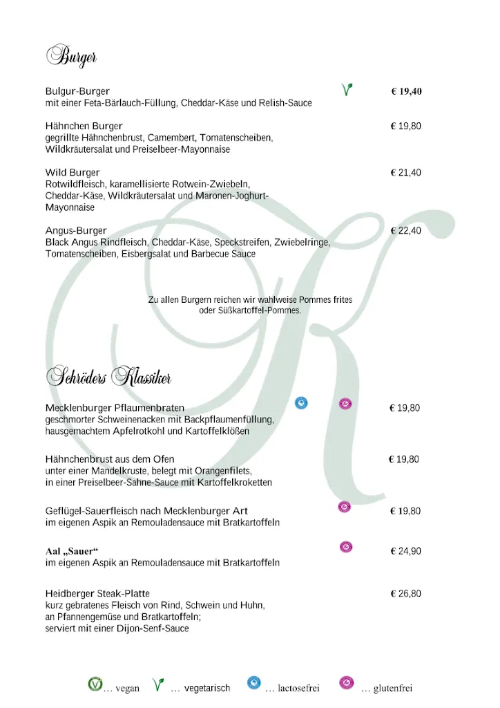 Menu_Restaurant Schröders im 