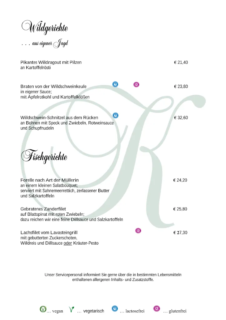 Menu_Restaurant Schröders im 
