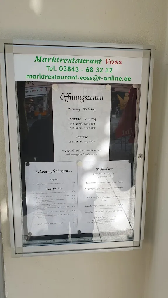 Menu_Markt-Restaurant Voss_Güstrow_immagine_1