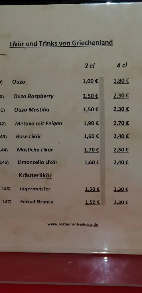 Menu_Griechisches Spezialitäten Restaurant Edessa_Güstrow_immagine_1