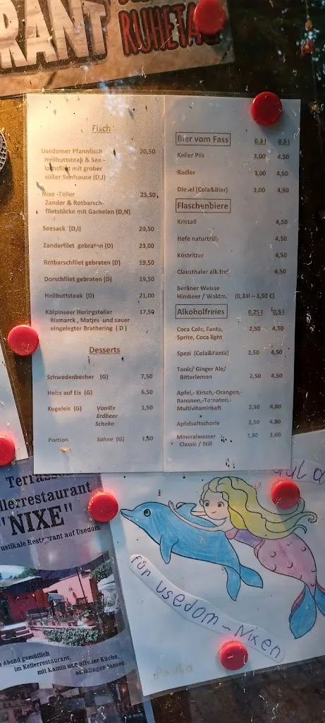 Menu_Terrassen & Kellerrestaurant Nixe Inh. St. Drewniok_Loddin_immagine_3