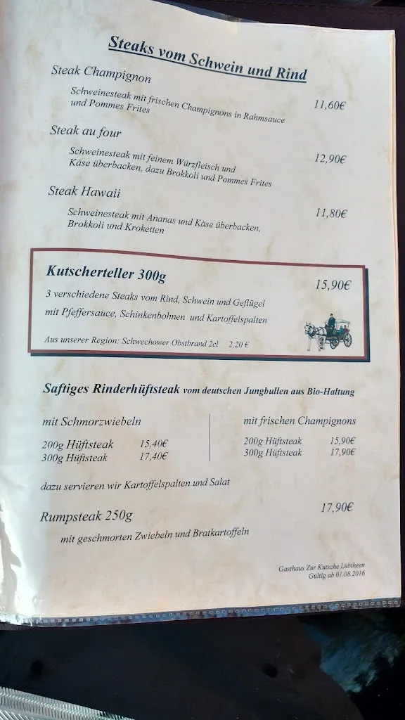 Menu_Gasthaus Zur Kutsche_Lübtheen_image_2