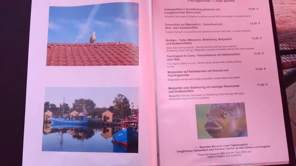 Menü_Fischgaststätte Boddenblick Lubmin_Lubmin_Bild_1