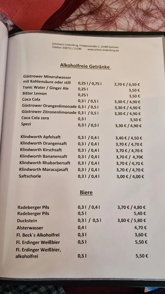 Menu_Scholzens Lindenkrug_Ludwigslust_image_1