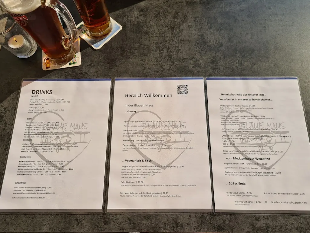 Menu_Restaurant & Ferienwohnungen Blaue Maus_Mirow_image_3